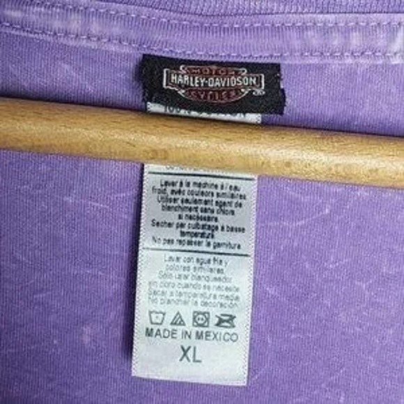 HARLEY DAVIDSON V Neck T Shirt - Myrtle Beach, SC - Purple - Women's XL - Picture 5 of 6